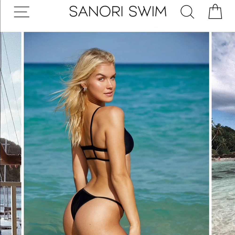 Sanori Swim black bottoms